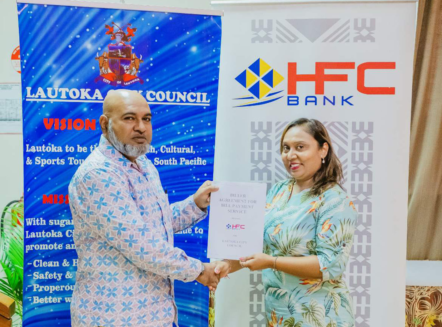 HFC Bank welcomes new biller, Lautoka City Council
