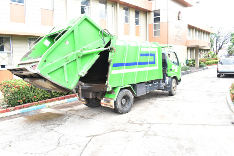 Garbage Truck that was donated by the Embassy of Japan in 2019