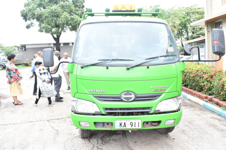 Garbage Truck that was donated by the Embassy of Japan in 2019